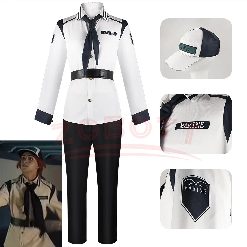 Live Action Anime Cosplay - Navy Cosplay Fantasia Hat Suit Live