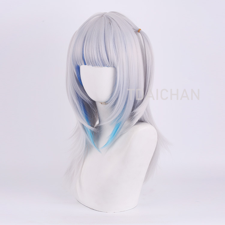 2025 Gawr Gura Cosplay Wig Whi - Anime Cosplay Event 2025 ulasan dan harga