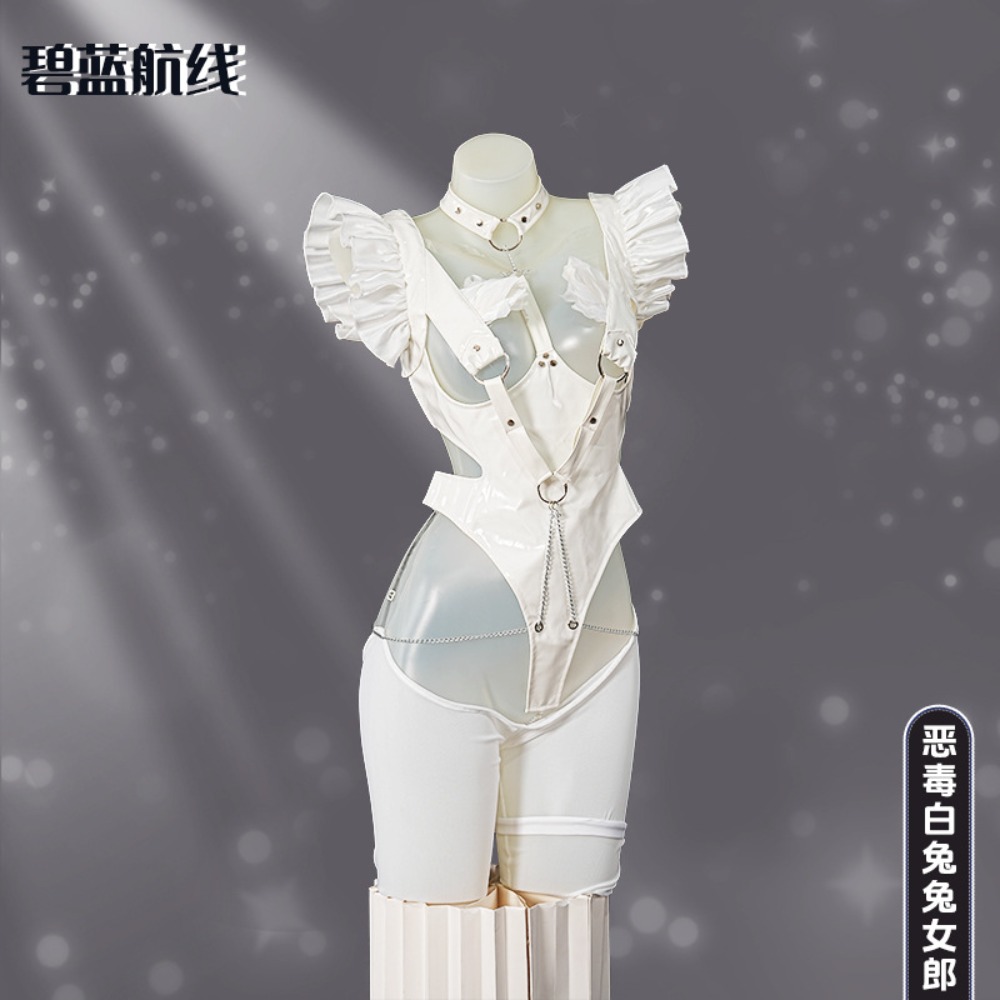 Azur Lane Le Malin Lazy White  - Cosplay Anime Bunny Girl ulasan dan harga