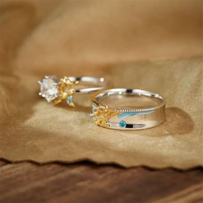 Pokémon Riolu Couple Rings - C - Anime Cosplay Couple ulasan dan harga
