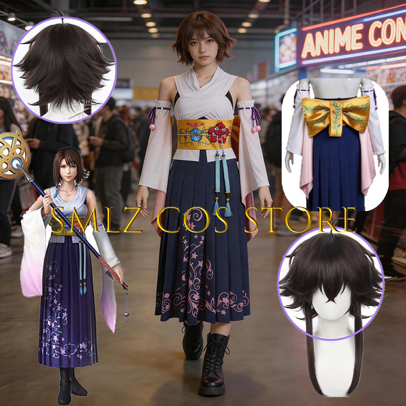 Smlz FFX Yuna Cosplay Anime FF - Women Anime Cosplay ulasan dan harga