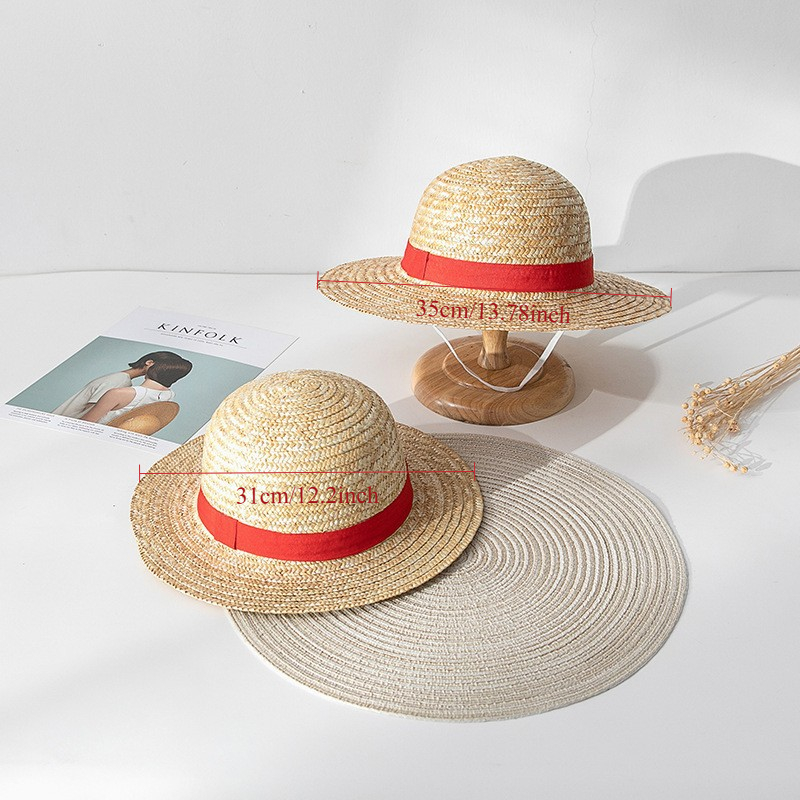 Straw Hat Anime Cosplay Prop L - One Piece Straw Hat ulasan dan harga