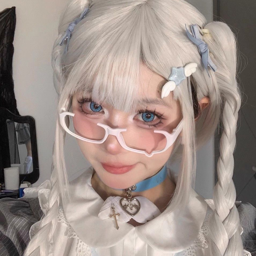 Japanese Anime Crying Eyeglass - Anime Cosplay Korean Girl ulasan dan harga