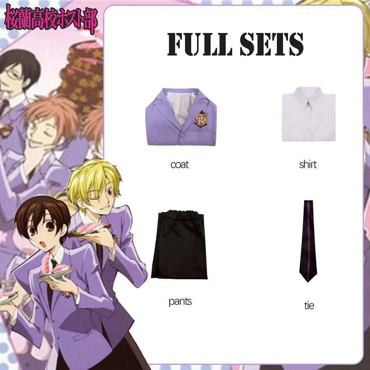 Anime Ouran High School Host C - Cosplay Duo Anime ulasan dan harga