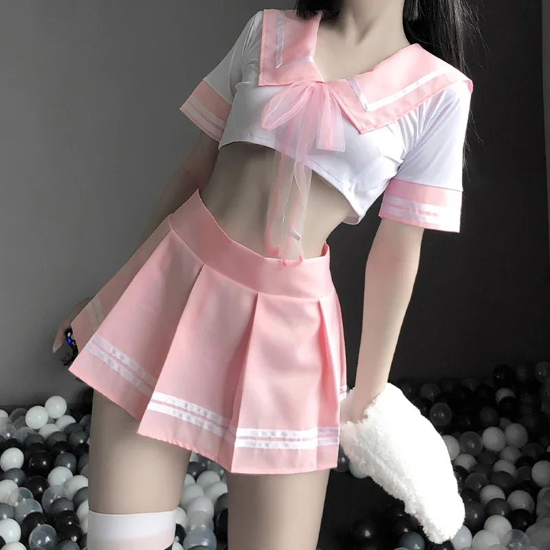 2026 Korean Short Shirt Pleate - Anime Cosplay Korean Girl ulasan dan harga