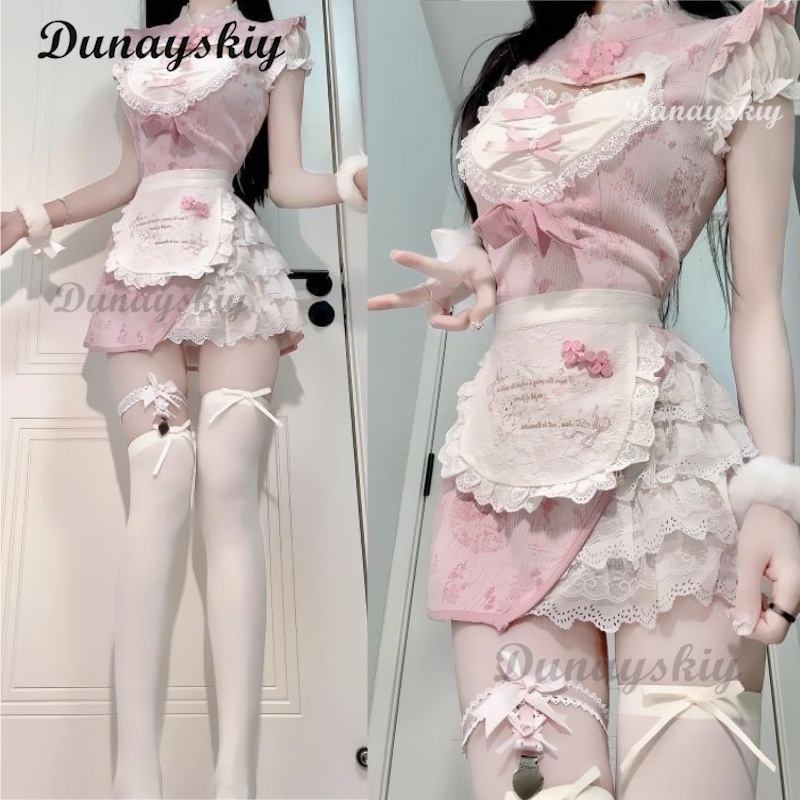 2025 New Pink Modern Cheongsam - Anime Cosplay Event 2025 ulasan dan harga